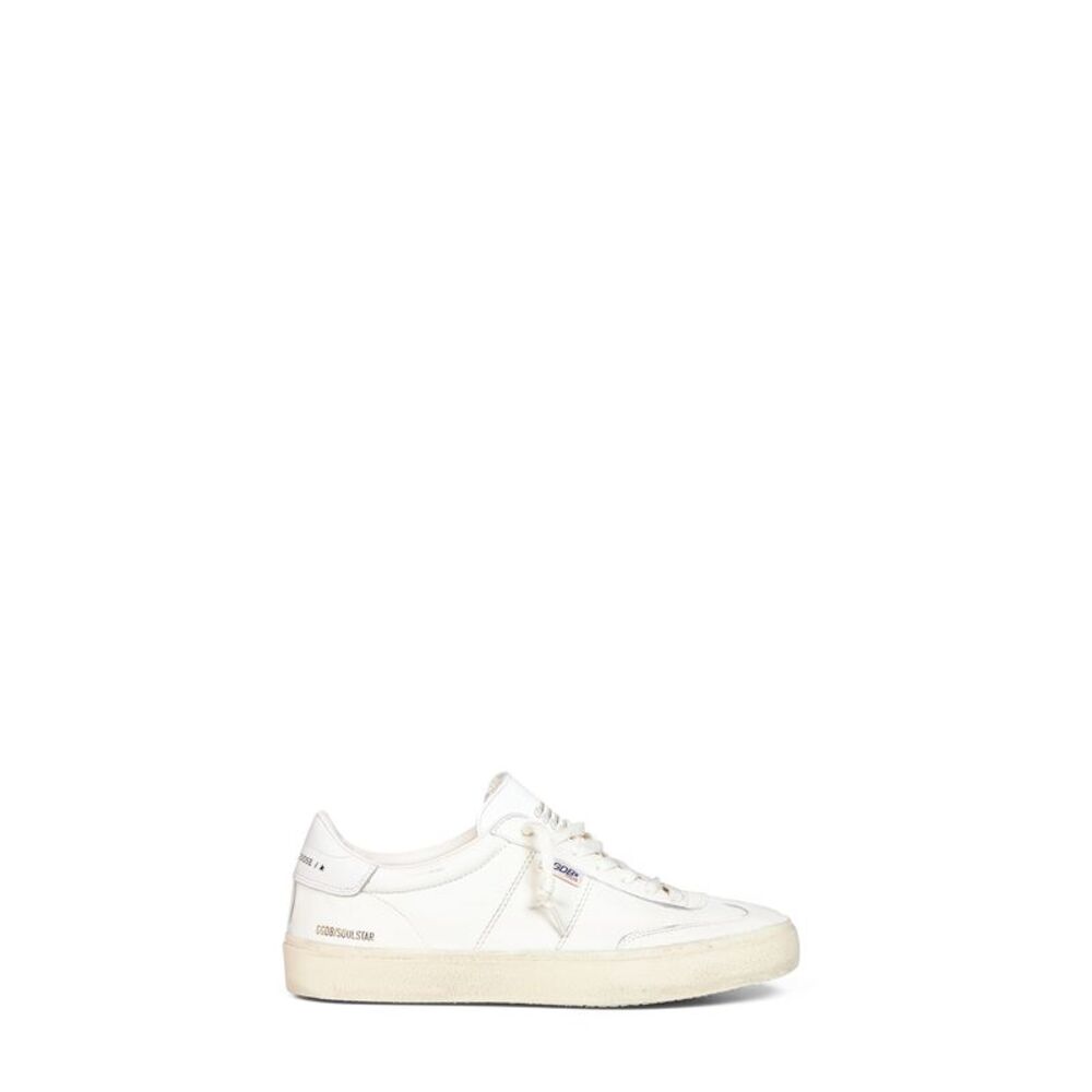 Golden Goose Men White Nappa Leather Soul Star Sneakers